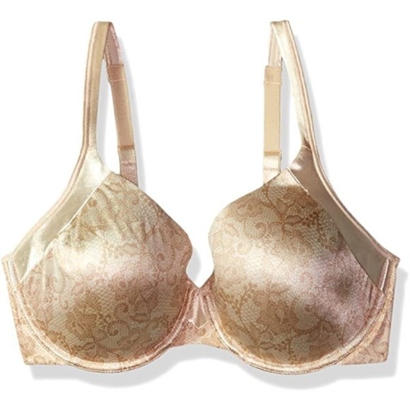 Playtex Other - NWT Playtex 40DD Love My Curves Underwire T-Shirt Bra 4848 Lace Beige 129129